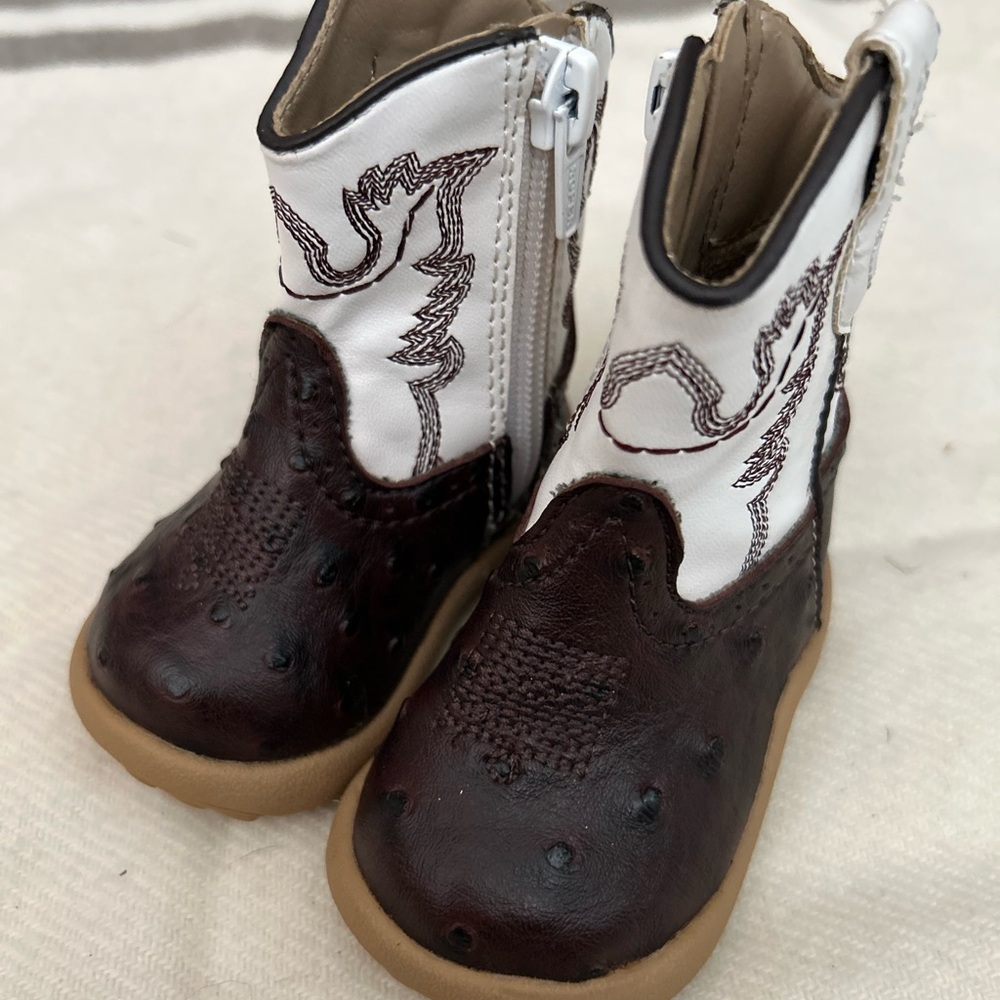 Roper Kids Western Boots - Brown and White